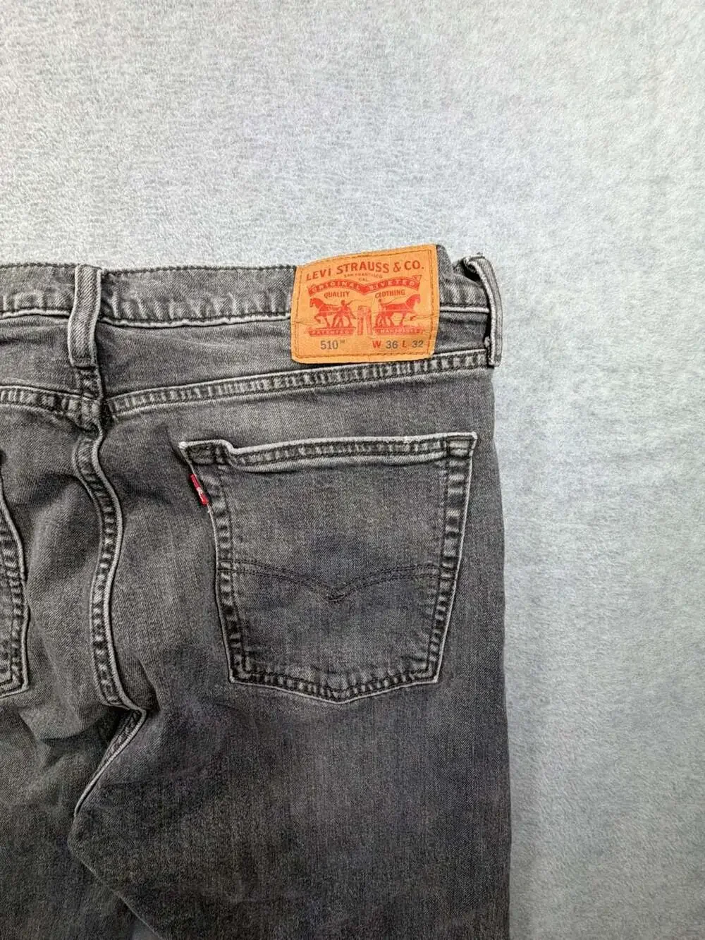 Levi's 510 Skinny Fit WaterLess Faded Black Jeans